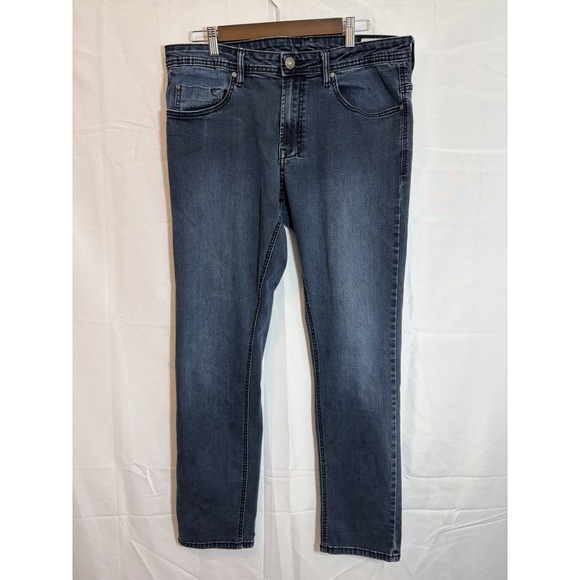 Axel Other - AXEL Buffalo David Button Jeans Men's Size 36x34 Slim Bootcut Medium Wash Denim